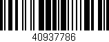 Código de barras (EAN, GTIN, SKU, ISBN): '40937786'