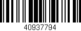 Código de barras (EAN, GTIN, SKU, ISBN): '40937794'