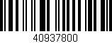 Código de barras (EAN, GTIN, SKU, ISBN): '40937800'