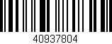 Código de barras (EAN, GTIN, SKU, ISBN): '40937804'