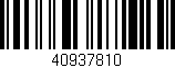 Código de barras (EAN, GTIN, SKU, ISBN): '40937810'
