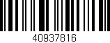 Código de barras (EAN, GTIN, SKU, ISBN): '40937816'