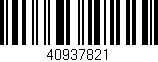 Código de barras (EAN, GTIN, SKU, ISBN): '40937821'