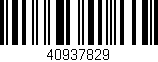 Código de barras (EAN, GTIN, SKU, ISBN): '40937829'