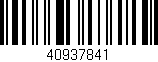 Código de barras (EAN, GTIN, SKU, ISBN): '40937841'