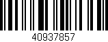 Código de barras (EAN, GTIN, SKU, ISBN): '40937857'
