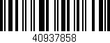 Código de barras (EAN, GTIN, SKU, ISBN): '40937858'
