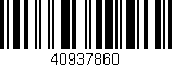Código de barras (EAN, GTIN, SKU, ISBN): '40937860'