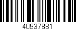 Código de barras (EAN, GTIN, SKU, ISBN): '40937881'