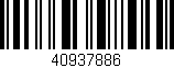 Código de barras (EAN, GTIN, SKU, ISBN): '40937886'