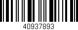 Código de barras (EAN, GTIN, SKU, ISBN): '40937893'