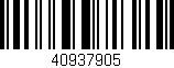 Código de barras (EAN, GTIN, SKU, ISBN): '40937905'