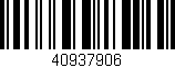 Código de barras (EAN, GTIN, SKU, ISBN): '40937906'