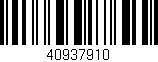Código de barras (EAN, GTIN, SKU, ISBN): '40937910'
