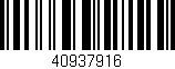 Código de barras (EAN, GTIN, SKU, ISBN): '40937916'