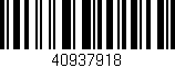 Código de barras (EAN, GTIN, SKU, ISBN): '40937918'