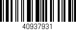 Código de barras (EAN, GTIN, SKU, ISBN): '40937931'