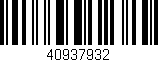 Código de barras (EAN, GTIN, SKU, ISBN): '40937932'