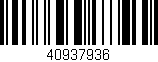 Código de barras (EAN, GTIN, SKU, ISBN): '40937936'