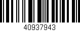 Código de barras (EAN, GTIN, SKU, ISBN): '40937943'