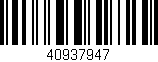 Código de barras (EAN, GTIN, SKU, ISBN): '40937947'