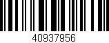 Código de barras (EAN, GTIN, SKU, ISBN): '40937956'