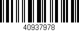 Código de barras (EAN, GTIN, SKU, ISBN): '40937978'