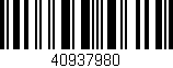 Código de barras (EAN, GTIN, SKU, ISBN): '40937980'