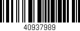 Código de barras (EAN, GTIN, SKU, ISBN): '40937989'