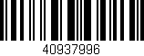 Código de barras (EAN, GTIN, SKU, ISBN): '40937996'