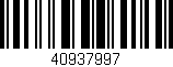Código de barras (EAN, GTIN, SKU, ISBN): '40937997'