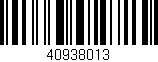 Código de barras (EAN, GTIN, SKU, ISBN): '40938013'