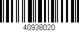 Código de barras (EAN, GTIN, SKU, ISBN): '40938020'