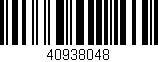 Código de barras (EAN, GTIN, SKU, ISBN): '40938048'