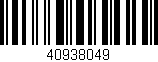 Código de barras (EAN, GTIN, SKU, ISBN): '40938049'