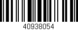 Código de barras (EAN, GTIN, SKU, ISBN): '40938054'