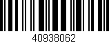 Código de barras (EAN, GTIN, SKU, ISBN): '40938062'