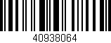 Código de barras (EAN, GTIN, SKU, ISBN): '40938064'