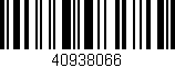 Código de barras (EAN, GTIN, SKU, ISBN): '40938066'