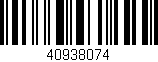 Código de barras (EAN, GTIN, SKU, ISBN): '40938074'