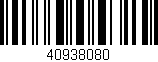Código de barras (EAN, GTIN, SKU, ISBN): '40938080'