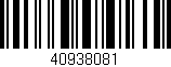 Código de barras (EAN, GTIN, SKU, ISBN): '40938081'