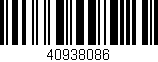 Código de barras (EAN, GTIN, SKU, ISBN): '40938086'