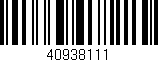 Código de barras (EAN, GTIN, SKU, ISBN): '40938111'