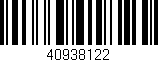 Código de barras (EAN, GTIN, SKU, ISBN): '40938122'