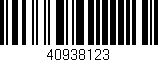 Código de barras (EAN, GTIN, SKU, ISBN): '40938123'
