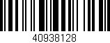 Código de barras (EAN, GTIN, SKU, ISBN): '40938128'