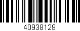 Código de barras (EAN, GTIN, SKU, ISBN): '40938129'