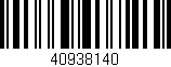 Código de barras (EAN, GTIN, SKU, ISBN): '40938140'
