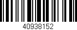 Código de barras (EAN, GTIN, SKU, ISBN): '40938152'